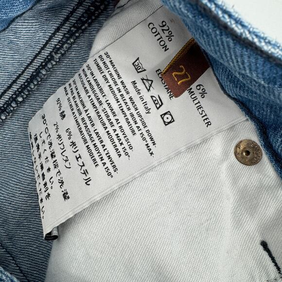 Ines De La Fressage High Rise‎ Straight Luna Jeans Blue Size 27 - Picture 6 of 11